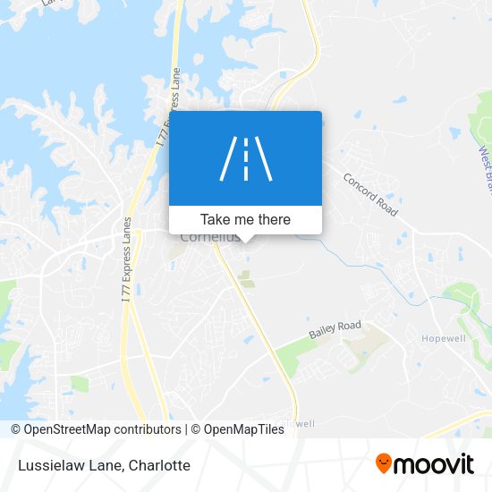 Mapa de Lussielaw Lane