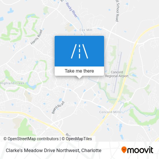 Mapa de Clarke's Meadow Drive Northwest
