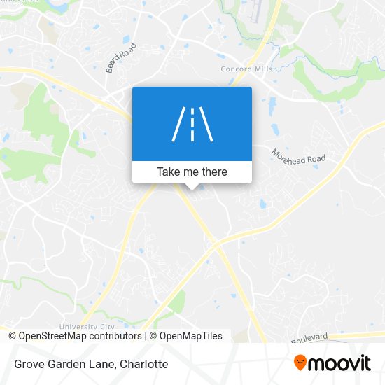 Grove Garden Lane map