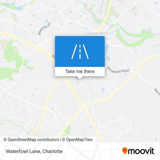 Mapa de Waterfowl Lane