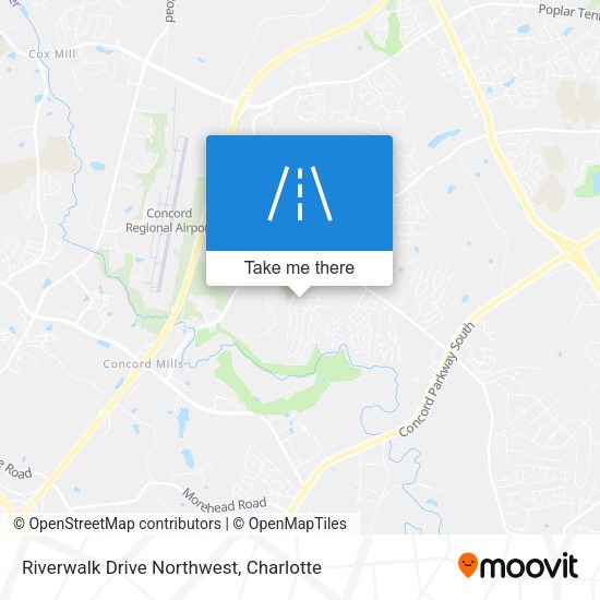 Riverwalk Drive Northwest map