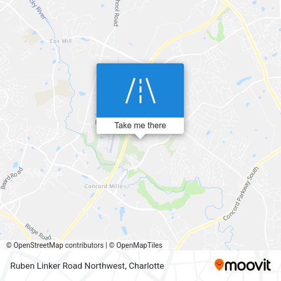 Mapa de Ruben Linker Road Northwest