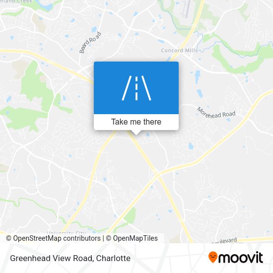 Greenhead View Road map