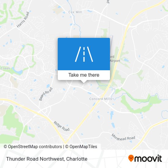 Mapa de Thunder Road Northwest