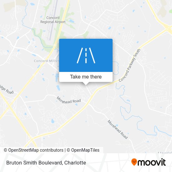 Bruton Smith Boulevard map