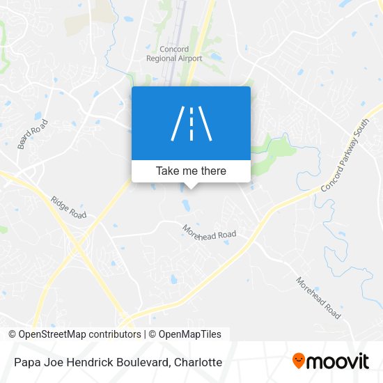 Mapa de Papa Joe Hendrick Boulevard
