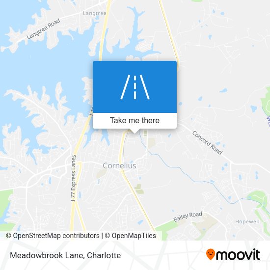 Meadowbrook Lane map