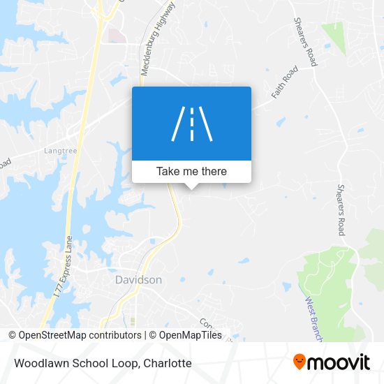 Mapa de Woodlawn School Loop