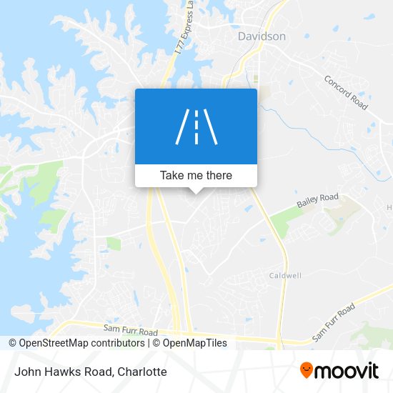 Mapa de John Hawks Road