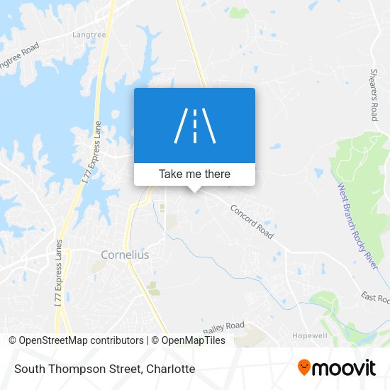 South Thompson Street map