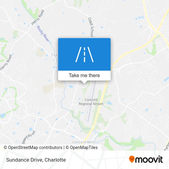 Mapa de Sundance Drive