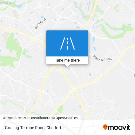 Gosling Terrace Road map