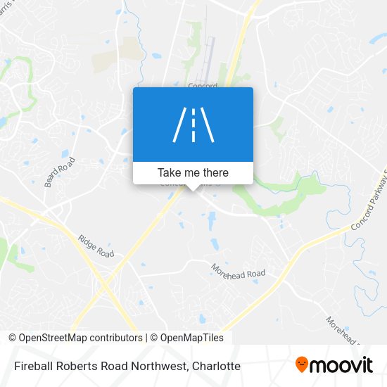Fireball Roberts Road Northwest map