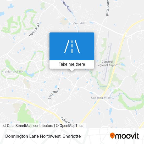 Mapa de Donnington Lane Northwest