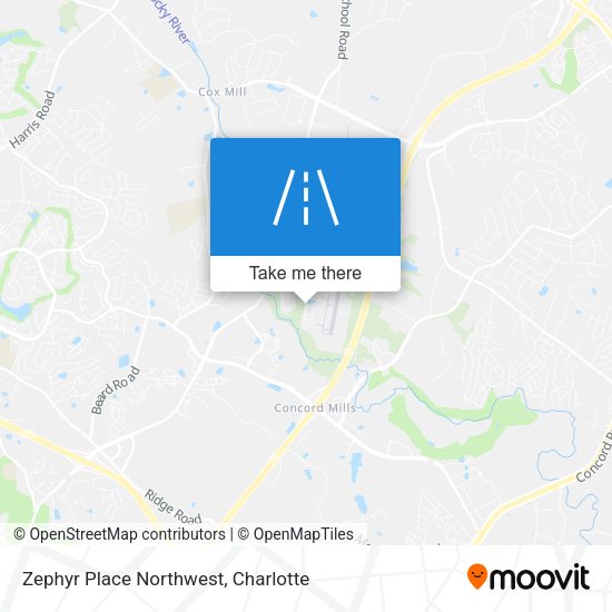 Mapa de Zephyr Place Northwest