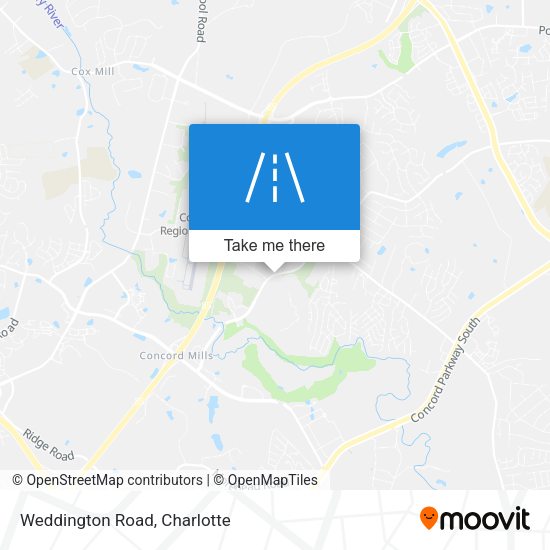 Mapa de Weddington Road