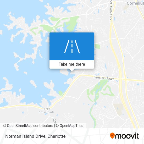 Mapa de Norman Island Drive