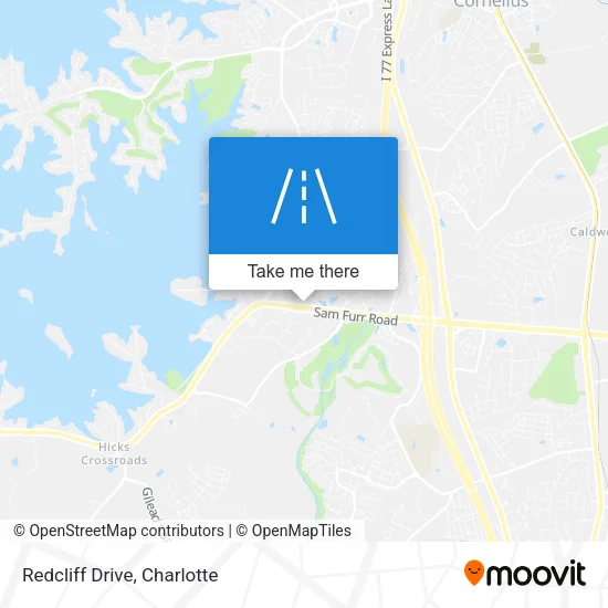 Redcliff Drive map