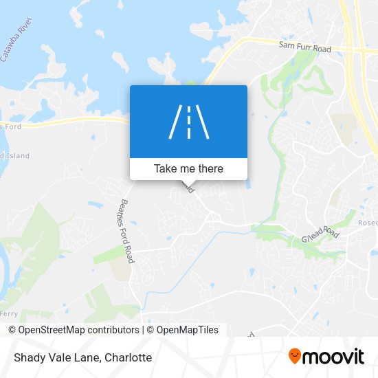 Shady Vale Lane map