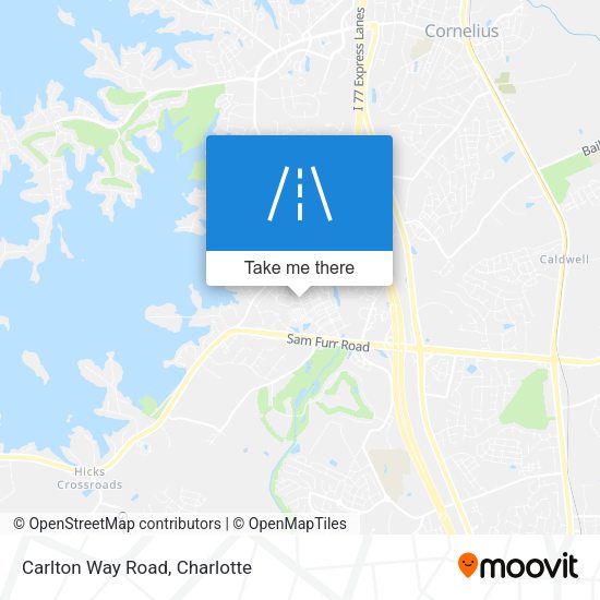 Carlton Way Road map
