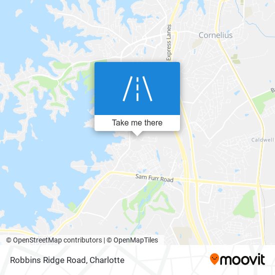 Robbins Ridge Road map