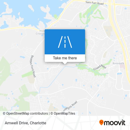 Mapa de Amwell Drive