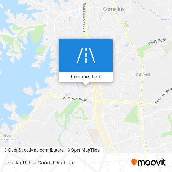 Mapa de Poplar Ridge Court