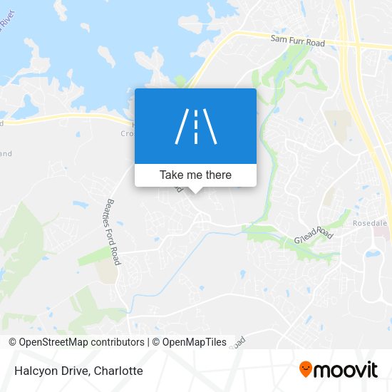 Mapa de Halcyon Drive