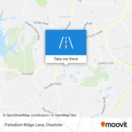 Palladium Ridge Lane map