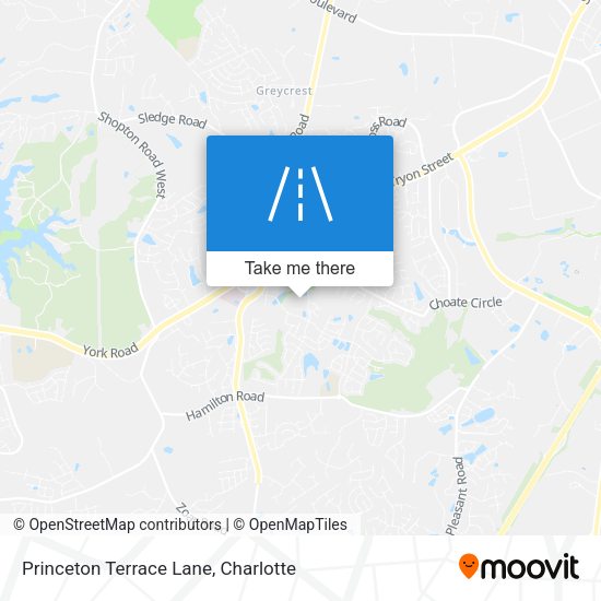 Princeton Terrace Lane map