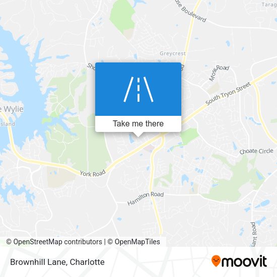 Brownhill Lane map