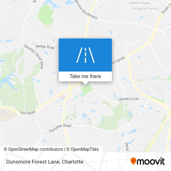Dunsmore Forest Lane map