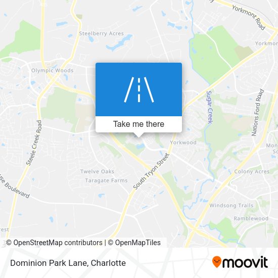 Dominion Park Lane map