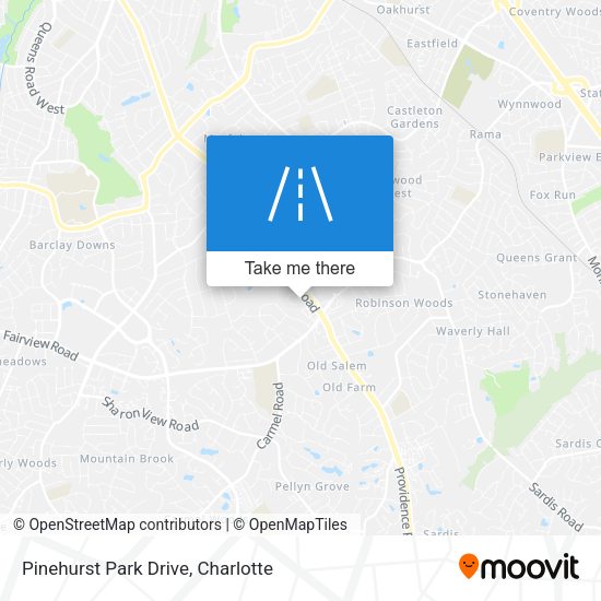 Mapa de Pinehurst Park Drive