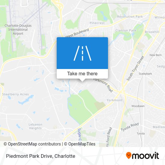 Piedmont Park Drive map