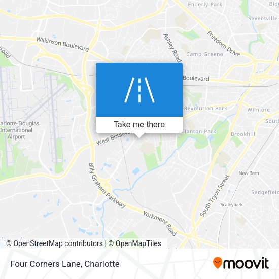 Four Corners Lane map