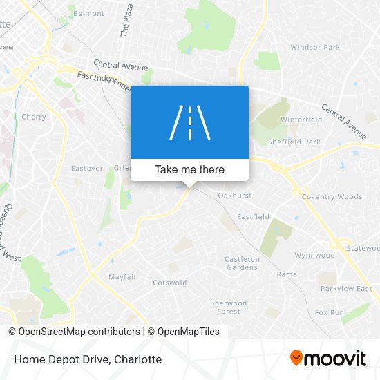 Home Depot Drive map