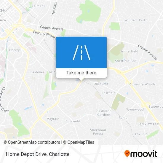 Home Depot Drive map