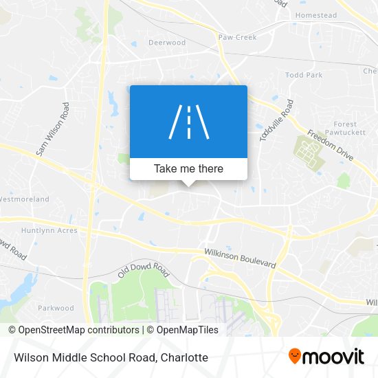 Mapa de Wilson Middle School Road