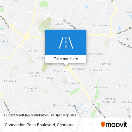Mapa de Connection Point Boulevard