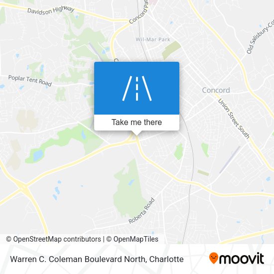 Mapa de Warren C. Coleman Boulevard North