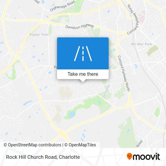 Rock Hill Church Road map