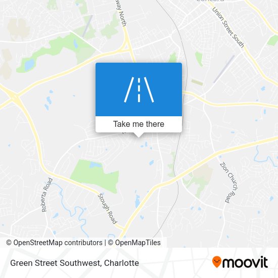 Green Street Southwest map