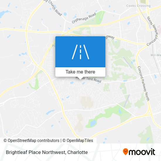 Brightleaf Place Northwest map
