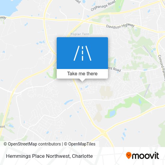 Hemmings Place Northwest map