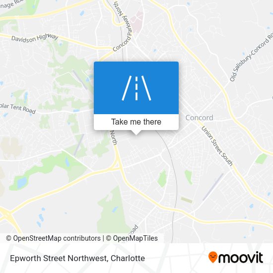 Epworth Street Northwest map