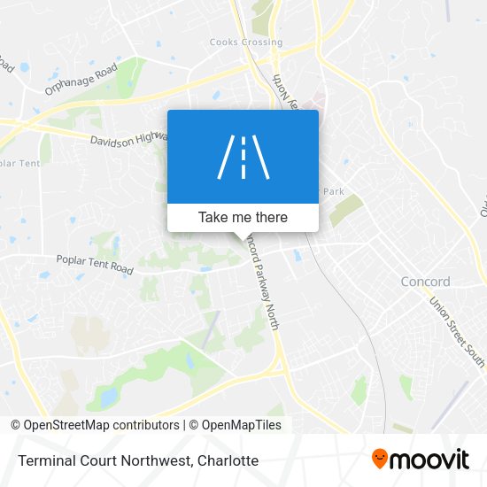 Mapa de Terminal Court Northwest