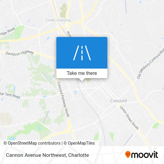 Cannon Avenue Northwest map