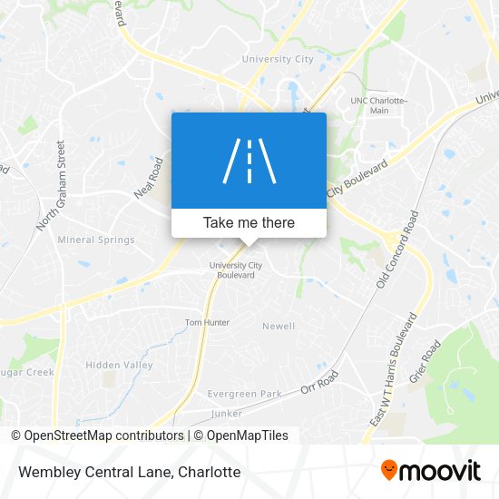 Wembley Central Lane map