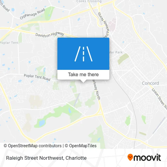 Raleigh Street Northwest map